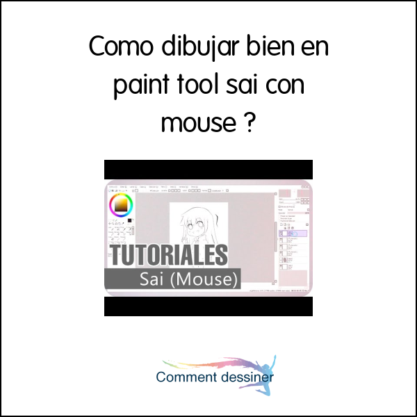 Como dibujar bien en paint tool sai con mouse